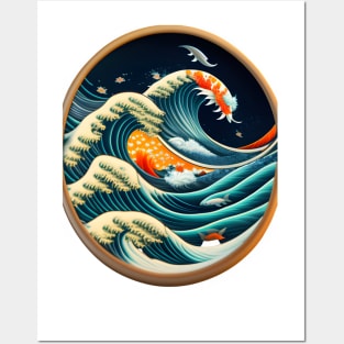 waves Posters and Art